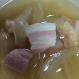 ブロックベーコンのオニオンスープ(´Д` )